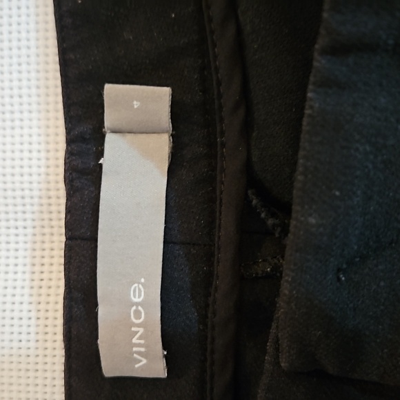Vince raw hem black pants size 4 - Picture 5 of 11